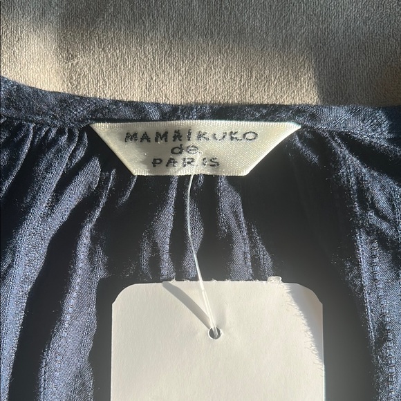 Blue Relaxed Ruched Tunic Blouse - Picture 10 of 12